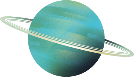 Painterly Textured Semi Realistic Uranus