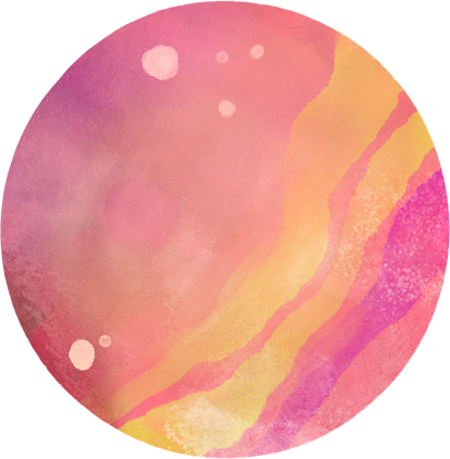 Watercolor Outer Space Birthday Planet