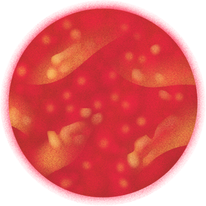 Painterly Textured Semi Realistic Red Giant